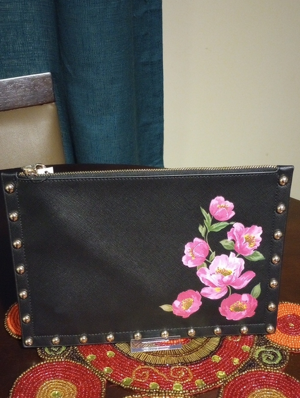 WHBM Floral Studded Wristlet - Picture 7 of 16